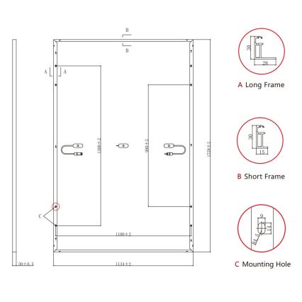 Photovoltaik-Solarpanel Jolywood Ntype 415Wp IP68 bifazial