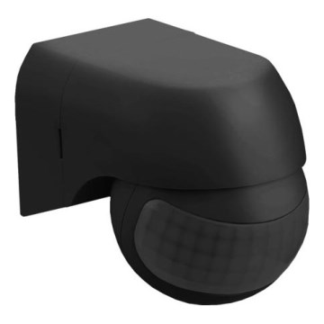 PIR-Bewegungsmelder 180° IP44 schwarz