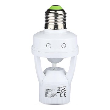 PIR-Sensor für E27-Glühbirne Weiß