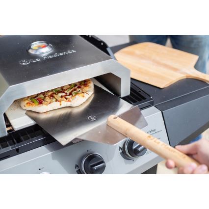 Pizzaofen für Gartengrill + Keramik-Steinplatte