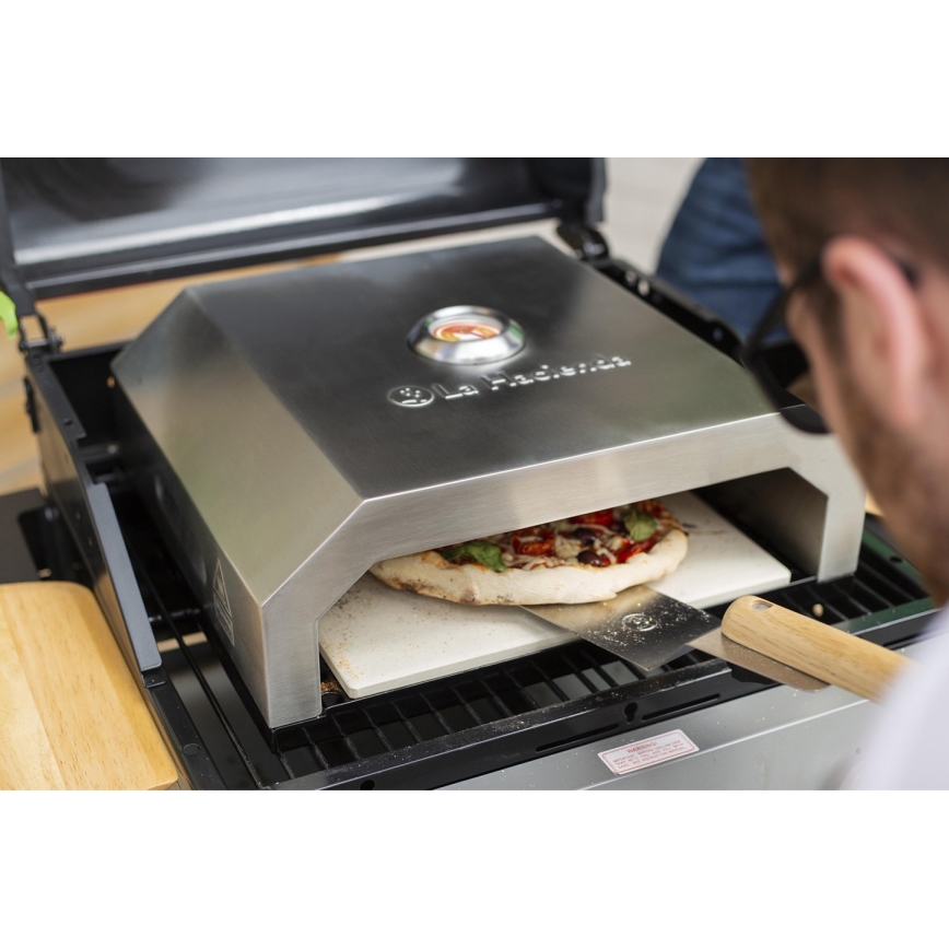 Pizzaofen für Gartengrills + keramische Steinplatte