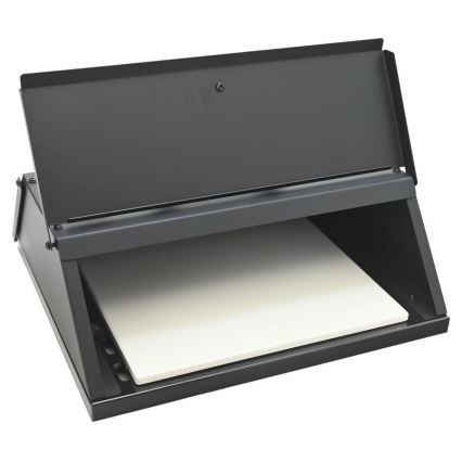 Pizzaofen mit Tür und Thermometer 40x35,5x21 cm schwarz