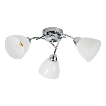 Plafondleuchte CLARA 3xE27/15W/230V, glänzender Chrom