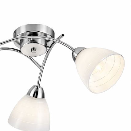 Plafondleuchte CLARA 3xE27/15W/230V, glänzender Chrom