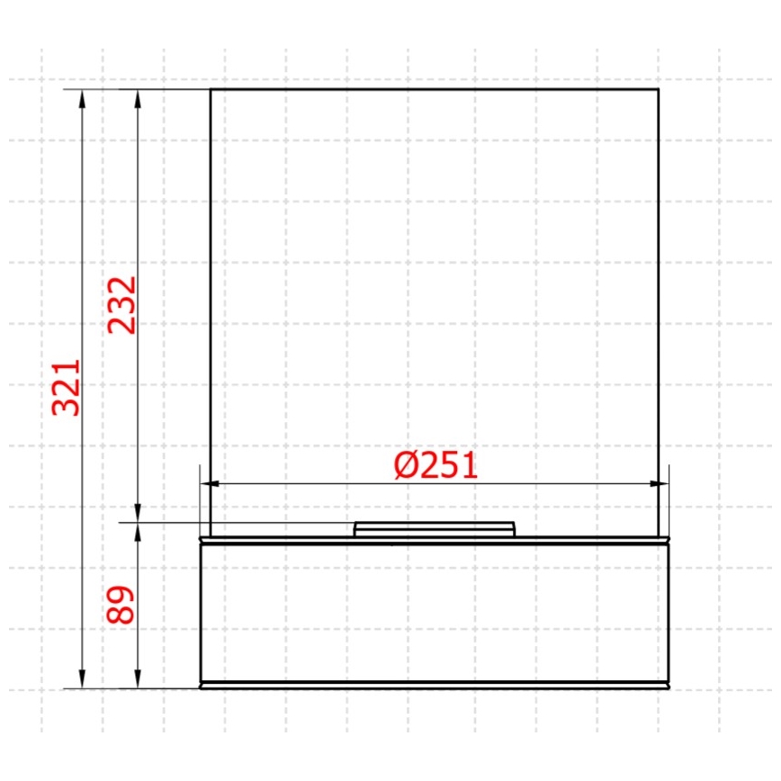 Planika - BIO-Kamin 36,3x25,1 cm 2,5kW schwarz