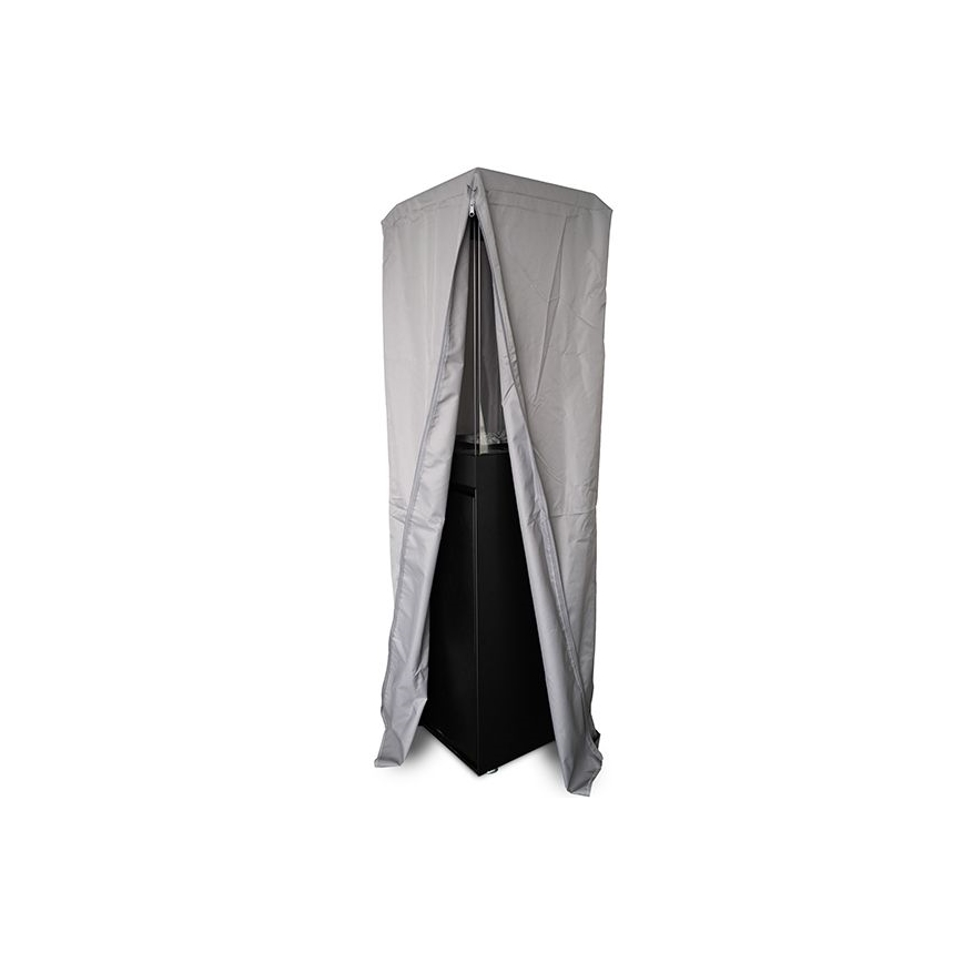 Planika - Outdoor-Gaskamin 142x36 cm 8kW 1xAAA schwarz + Schutzabdeckung