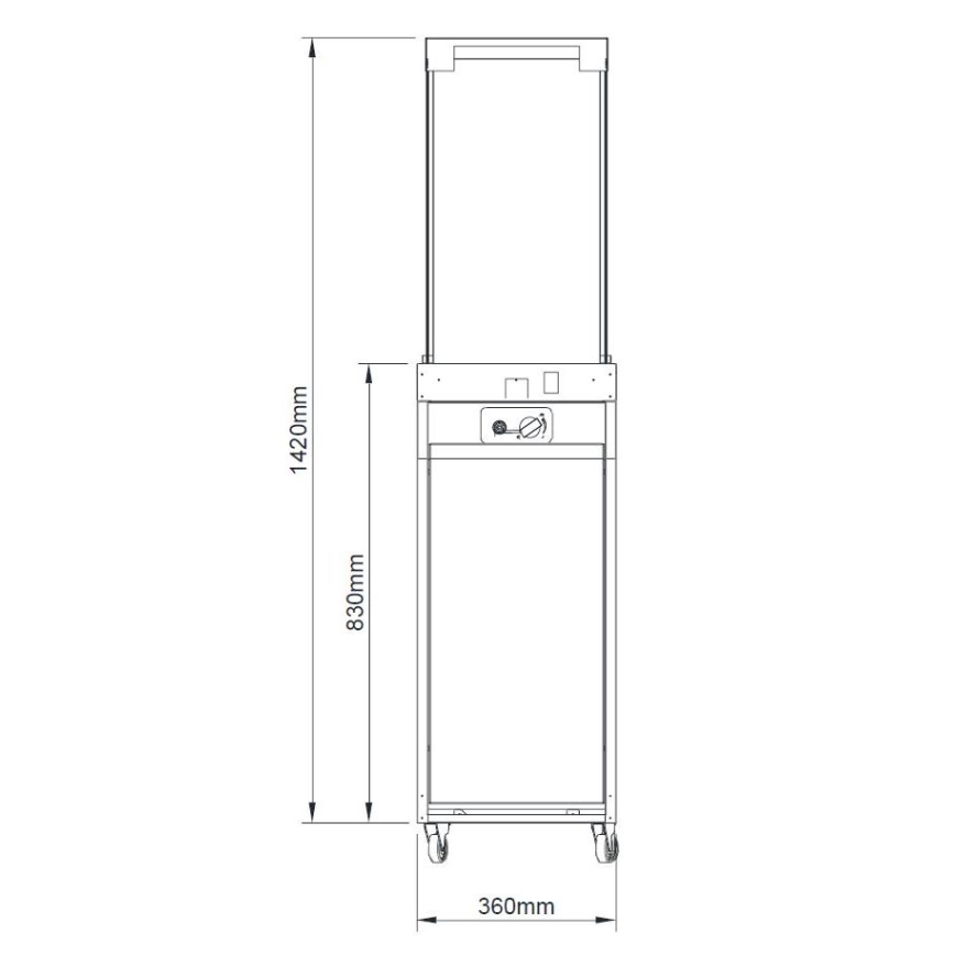 Planika - Outdoor-Gaskamin 142x36 cm 8kW 1xAAA schwarz + Schutzabdeckung