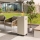 Planika - Outdoor-Gaskamin 142x36 cm 8kW 1xAAA weiß + Schutzabdeckung