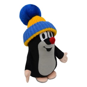 Plüschmaulwurf mit Mütze, 25 cm