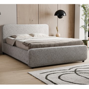 Polsterbett LAJLA 180x200 cm ohne Matratze, beige