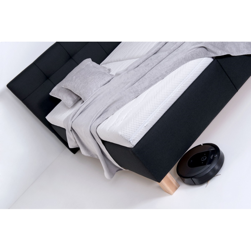 Polsterbett MARIA 180x200 cm mit Stauraum, ohne Matratze, Anthrazit