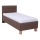 Polsterbett MARIA ONE 90x200 cm – mit Stauraum, ohne Matratze, braun