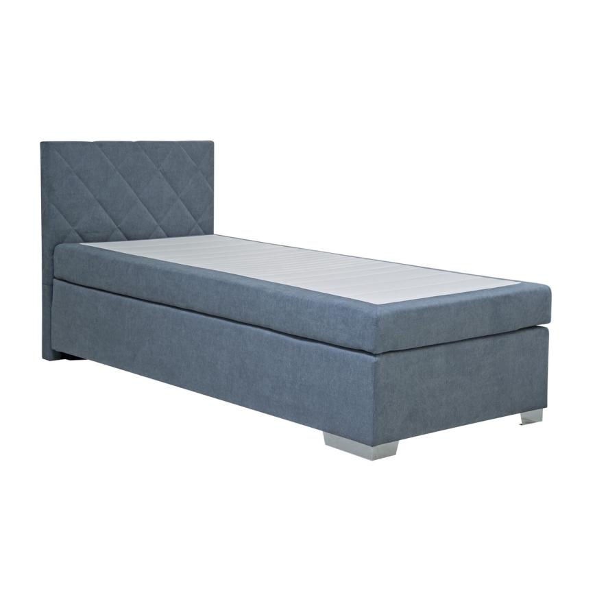 Polsterbett mit Matratze IDA 90x200 cm blau