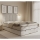 Polsterbett mit Matratzen und Stauraum GRACE 140x200 cm Beige
