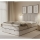 Polsterbett mit Matratzen und Stauraum GRACE 160x200 cm beige