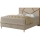 Polsterbett mit Matratzen und Stauraum NAOMI 140x200 cm beige