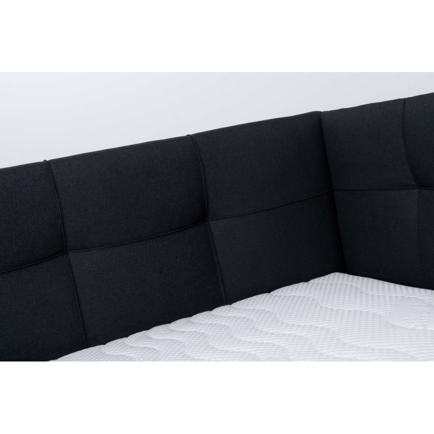 Polsterbett mit Stauraum ohne Matratze MARIA PETITE 120x200 cm anthrazit