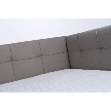 Polsterbett mit Stauraum ohne Matratze MARIA PETITE 120x200 cm taupe