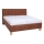 Polsterbett mit Stauraum ohne Matratze VIOLET 180x200 cm cognac braun