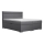 Polsterbett mit Stauraum und Matratzen mit Topper NEW BOLERO 160x200 cm grau