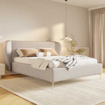 Polsterbett ohne Matratze DALIA 180x200 cm beige