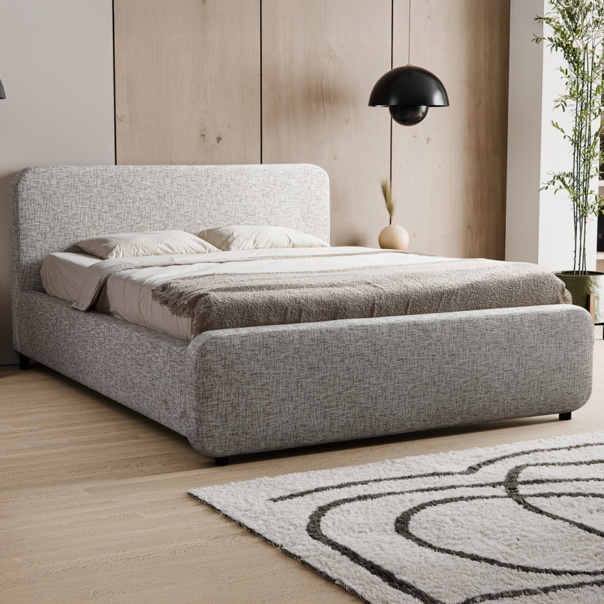 Polsterbett ohne Matratze LAJLA 180x200 cm beige