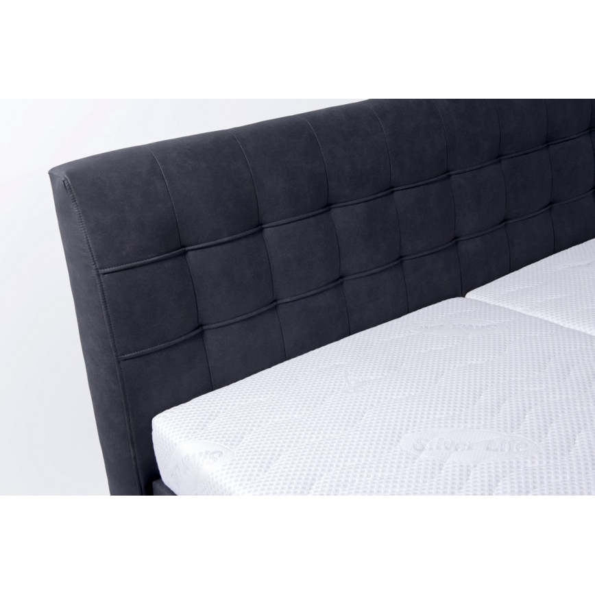 Polsterbett VIOLET 160x200 cm mit Stauraum, ohne Matratze, anthrazit