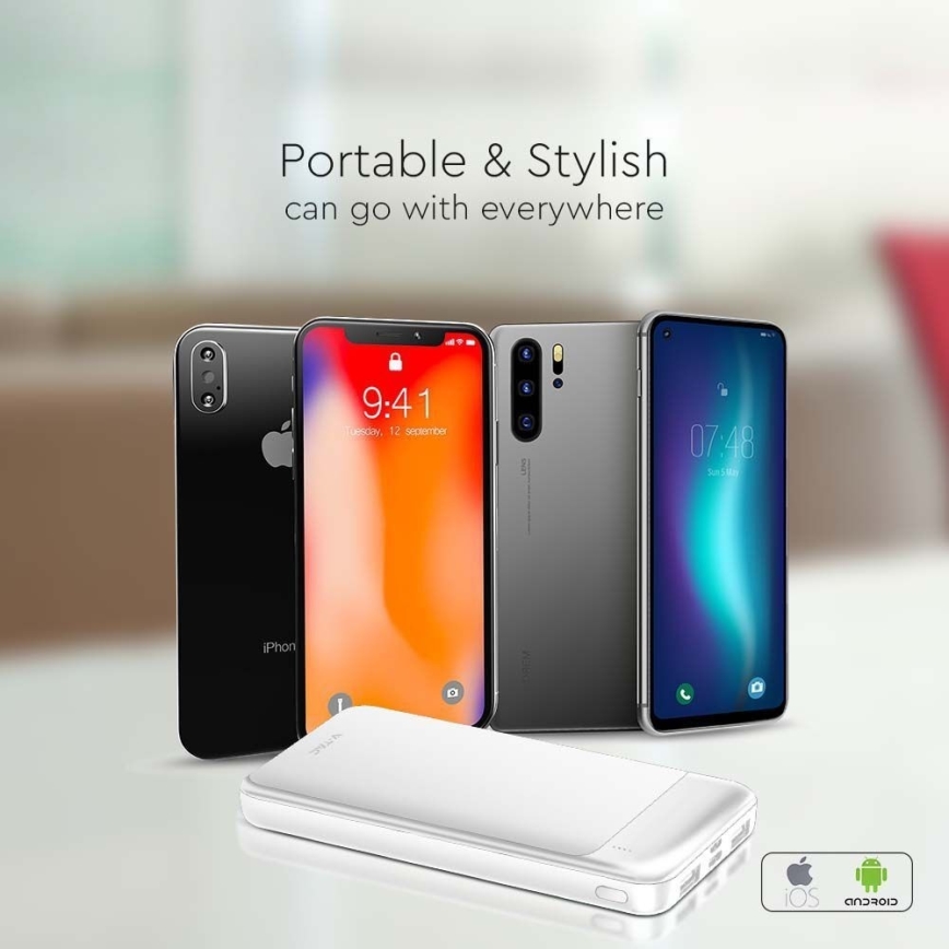 Powerbank mit Power Delivery 10000mAh/22,5W/5V weiß