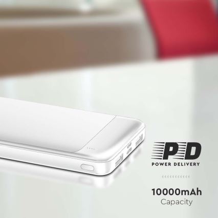 Powerbank mit Power Delivery 10000mAh/22,5W/5V weiß
