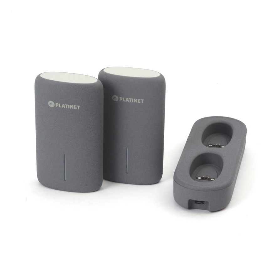 Power Bank 2x5000mAh/3,7V mit Ladestation