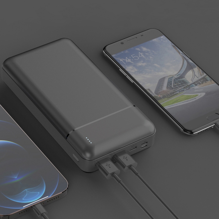 Power Bank 30000 mAh 3,7V schwarz