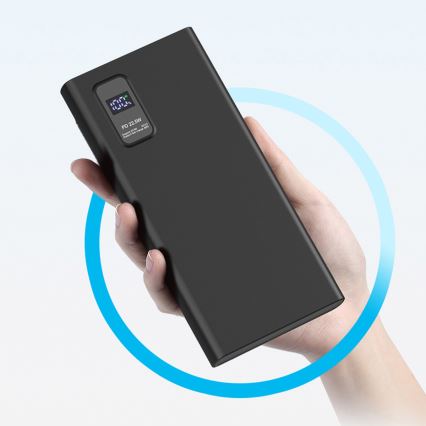 Power Bank mit LED Anzeige Power Delivery 10000 mAh 3,7V schwarz