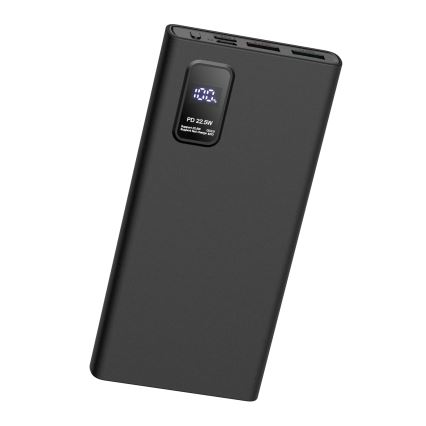 Power Bank mit LED Anzeige Power Delivery 10000 mAh 3,7V schwarz