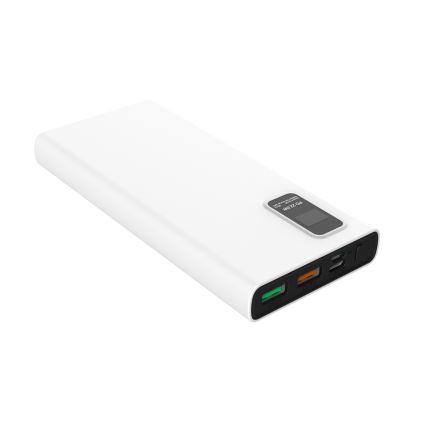 Power Bank mit LED Anzeige Power Delivery 10000 mAh 3,7V weiß