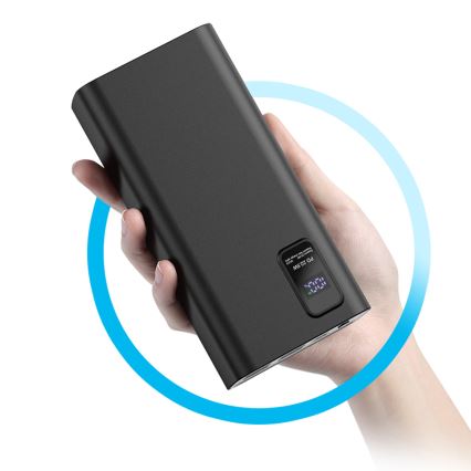 Power Bank mit LED Anzeige Power Delivery 30000 mAh 3,7V schwarz