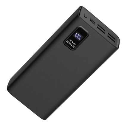 Power Bank mit LED Anzeige Power Delivery 30000 mAh 3,7V schwarz