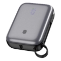 Powerbank 10000 mAh 20W Power Delivery kompakt mit integriertem 1m USB-C Aufrollkabel schwarz