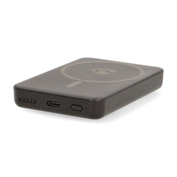 Powerbank 2-in-1 magnetisch mit kabellosem MagSafe-Laden 5000 mAh schwarz