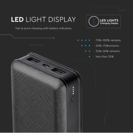 Powerbank 20000mAh/5V schwarz