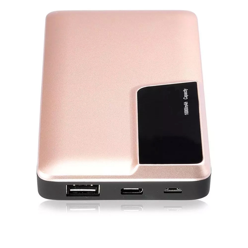 Powerbank mit Display-Anzeige 10000mAh/3,7V Roségold