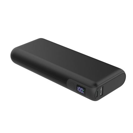 Powerbank mit LED-Anzeige Power Delivery 20000 mAh/65W/3,7V schwarz