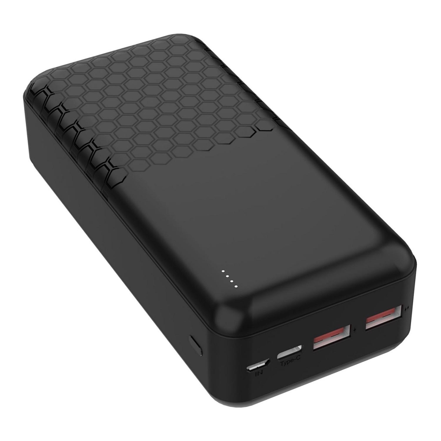 Powerbank Power Delivery 30000 mAh/22,5W/3,7V schwarz