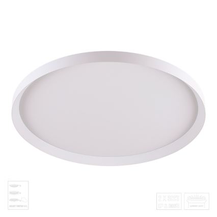 Prezent 17310 - LED-Deckenleuchte ADRA LED/42W/230V + LED/13W 3000/4000/6000K Ø 48,5 cm weiß