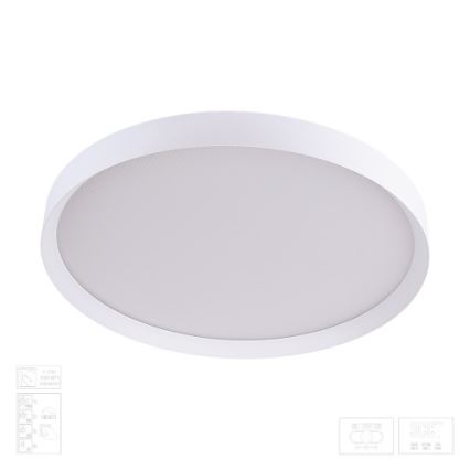 Prezent 17314 - dimmbare LED-Deckenleuchte MAYSA LED/42W/230V 3000/4000/6000K Ø 48,5 cm weiß
