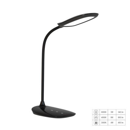 Prezent 31218 - Dimmbare, flexible LED-Tischleuchte mit Touch-Funktion HEKA LED/10W/230V 3000-6500K
