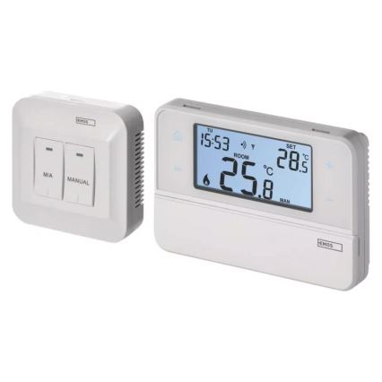 Programmierbares Thermostat 230V + 2xAA