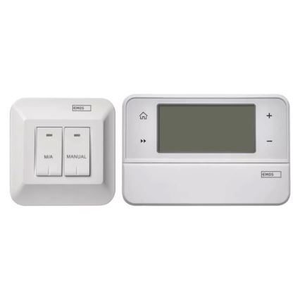 Programmierbares Thermostat 230V + 2xAA