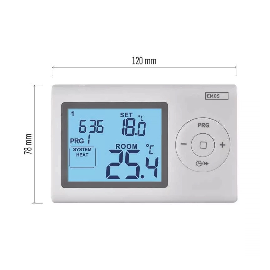 Programmierbares Thermostat 2xAAA