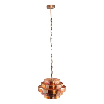 PTMD - ZANTH Kronleuchter an Kette, 1x E27/40W/230V, Ø 42 cm, kupferfarben