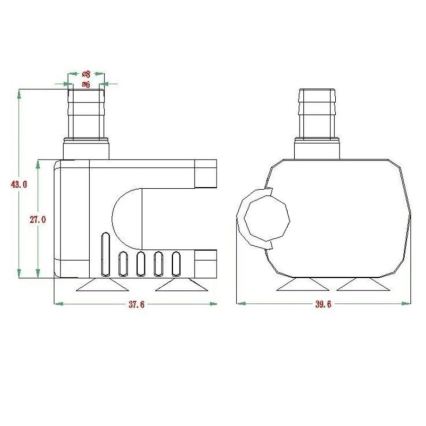 Pumpe 5–12 V 200 l/h